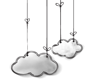 clouds on a string